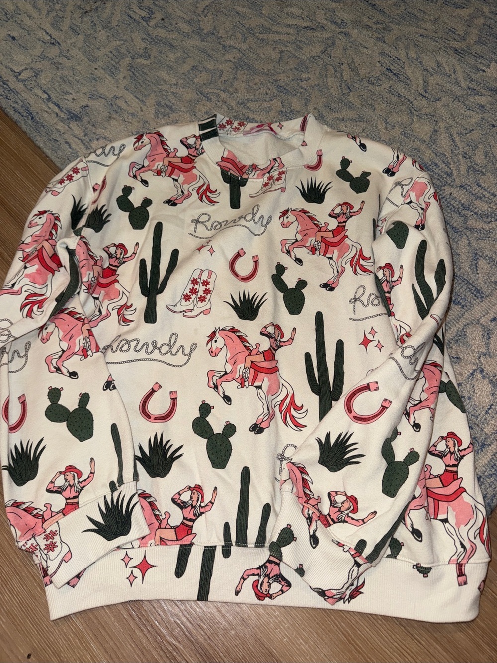 Buddy Love Pink & Green Western Print Lounge Set